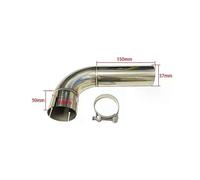 (57mm-60mm)The car accessories The exhaust pipe Stainless steel 90 degree turn pipe The muffler is connected