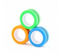 (58,9900)3 uds anillos magnéticos antiestrés Fidget Spinner juguete dedo mano Spinner descompresión descomprimir