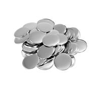 58 mm 100 juegos DIY Pin en blanco Botón Insignia Material Imanes de nevera Mini Morror Fabricación de piezas Punzonadora Suministros de máquina Compatible y multiusos(Badge)