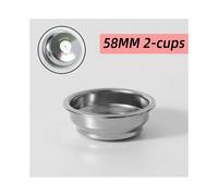 (58 mm 2 tazze) Filtro para café presurizado a doble capa de 51 mm y 58 mm para portafiltro Delonghi
