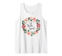 58 Years Loved Women Men 58 Years Old 58th Birthday Camiseta sin Mangas