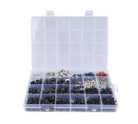 580 tornillos, 100 arandelas de perno, kit de tornillos de reparación de coche completo con caja de plástico, para, Hpi, coches Losi 1/10 Rc, metal Premium