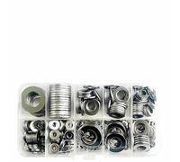 580 unids/caja Arandelas de acero inoxidable Arandelas planas Juntas Arandelas de metal Kit de sujetadores M2 M2.5 M3 M4 M5 M6 M8 M10 M12-5 CAJAS-junta
