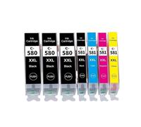 580XXL 581XXL Cartucho de Tinta de Repuesto Compatible PGI-580XXL CLI-581XXL Paquete de 5 Cartuchos de Tinta PGBK BK C M Y(1SET and 2 Black)