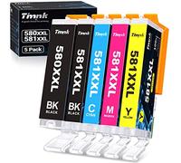 580XXL 581XXL Cartuchos Compatible para Canon TS6150 TS6250 | PGI-580 CLI-581 Compatible con Canon Pixma TS6150 TS6250 TS6350 TS8150 TS8250 TS705 Negro Cian Magenta Amarillo (5 Pack)