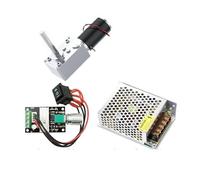 5840-31ZY DC 12V/24V Long shaft 51mm Reduction Worm Gear Motor Large Torque High Power 3-100kg/cm Reversible Self-Locking Enging(12V 120RPM,Package B)