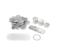 58mm 100set DIY Pin en blanco botón insignia Material imanes de nevera Mini Morror haciendo piezas punzonadora máquina suministros de manera eficiente(58mm Strong Magnet Button)