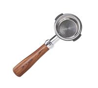 58MM Coffee Bottomless Portafilter Naked For E61,Compatible For EXPOBAR,Two Ears With Filter Basket Espresso Machine Accessories Barista Tools(Set meal-B)