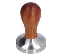 58mm Coffee Tamper | 316 Stainless Steel Flat Base & Wood Handle | Manual Coffee Press Tool for Barista/Home/Coffee Shop | Sturdy & Ergonomic Design