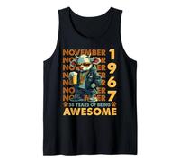 58th Birthday Cow Legends November 1967 58 Years Old Mens Camiseta sin Mangas