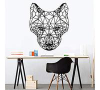 58x70cmgeometric Animal tiger etiqueta extraíble para sala de estar dormitorio material de PVC papel pintado de vinilo arte pegatinas de pared mural impermeable decoración del hogar