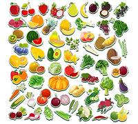 59 imanes de Frutas y Verduras para niños pequeños, Aprendizaje Preescolar