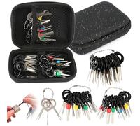 59 Pcs Extracteur De Cosses, Connecteur Pin Extracteur Kit Avec Trousse à Outils, Outils Demontage Garniture Auto, Terminal Ejector Kit pour La Plupart Des Bornes De Connexion