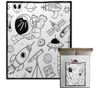 59 x 50 pulgadas DIY Drawing Blanket Washable Soft Craft Arts Blanket Comfortable Home Decor Family Fun Creative Activity Valentines Day Holidays Birthday Home Bedroom Entertainment | for DIY Crafting