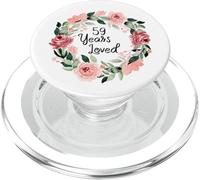 59 Years Loved Women Men 59 Years Old 59th Birthday PopSockets PopGrip para MagSafe