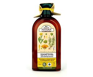 59295 Champú de Caléndula y aceite de romero 350 ml verde farmacia
