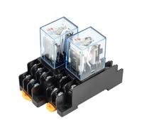 5A MY2NJ MY4NJ Relay Switch With Socket Base LED AC 110V 220V DC 12V 24V 1pcs(DC12V MY2)