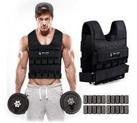 5BILLION FITNESS Chaleco de peso, Ajustable Chaleco lastrado, con correa ajuste nylon, 20kg