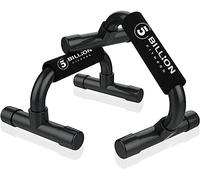 5BILLION Soporte para Flexiones Push Up Bars Stand - Gimnasio en casa Ejercicio Rutina de ejercicio Formación - Bueno para Tu Entrenamiento Muscular - Mango de espuma (Negro)