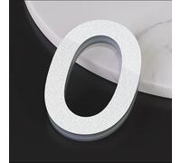 5CM/ 7CM/ 10CM Autoadhesivos Acrílicos De, Número De Habitación For Puertas, Letrero De Puerta De Oficina, Buzón Moderno For Puerta De Coche Letrero De Ventana Casa Apartamentos(Silvery,0,7CM)