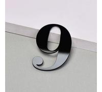 5CM/ 7CM/ 10CM Autoadhesivos De for Exteriores, Letreros De Números De Habitación, Números Exteriores for Dirección De Casa, Números De Buzones Modernos, Decoraciones De Buzones(Black,9,7CM)