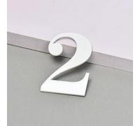 5CM/ 7CM/ 10CM Autoadhesivos De for Exteriores, Letreros De Números De Habitación, Números Exteriores for Dirección De Casa, Números De Buzones Modernos, Decoraciones De Buzones(White,2,7CM)