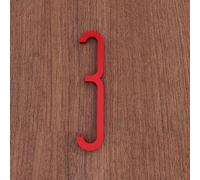 5CM/ 7CM/ 10CM Números De Casa De for Interior, Número De Buzón for Exteriores, Señales De Dirección for Casas Buzones Coches Puerta Ventana Casa Apartamentos Personalizado Reconocible(Red,3,7CM)