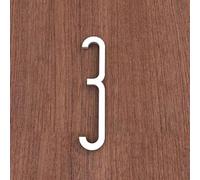 5CM/ 7CM/ 10CM Números De Casa De for Interior, Número De Buzón for Exteriores, Señales De Dirección for Casas Buzones Coches Puerta Ventana Casa Apartamentos Personalizado Reconocible(White,3,5CM)