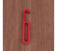 5CM/ 7CM/ 10CM Números De Casa De for Interior, Número De Buzón for Exteriores, Señales De Dirección for Casas Buzones Coches Puerta Ventana Casa Apartamentos Personalizado Reconocible(Red,6,5CM)