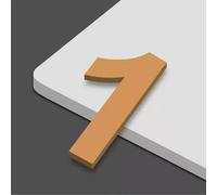 5CM/ 7CM/ 10CM Números De Casa De for Interior, Pegatinas Autoadhesivas for Puertas De Buzones, Números De Dirección for Buzones, Letreros for Puertas Y Ventanas De Automóviles(Gold,1,5CM)