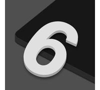 5CM/ 7CM/ 10CM Números De Casa De for Interior, Pegatinas Autoadhesivas for Puertas De Buzones, Números De Dirección for Buzones, Letreros for Puertas Y Ventanas De Automóviles(White,6,7CM)