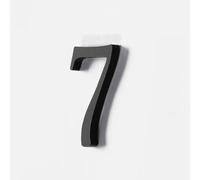 5CM/ 7CM Números De Casa De Acrílico Negro De for Exteriores, Pegatinas Autoadhesivas for Puertas De Buzones, Señales De Dirección for Patio, Señales De Jardín Personalizadas(7,5x3CM)
