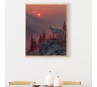 5D Animal Diamond Painting, Lobo Diamond Painting Kit Completo, Manualidades Adultos DIY Cristal Pintura De Diamante Para, Paint Para Decor De Pared Del Hogar, Regalos Femeninos 100x135CM PjY825 S-O