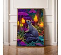 5D Animal Flor Diamond Painting, Diamond Painting Kit Completo, Manualidades Adultos DIY Cristal Pintura De Diamante Para, Paining Para Decor De Pared Del Hogar, Regalos 100x200cm PjY798 9-6