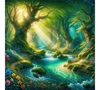 5D Aventura en la jungla Diamond Painting Kit Completo,diamond painting Art kit para Adultos,DIY Round Cristal Pintura de Diamante Bordado Punto de Cruz Manualidades Hogar para Decor Hogar 100x100cm