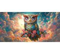 5D Búho donggu no Diamond Painting, Diamonds Painting Kit Completo, Diamond Art Kit Manualidades Adultos DIY Cristal Pintura De Diamante, Paintings Para Decoración De Pared Del Hogar 50x100cm b472