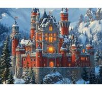 5D Cuadrado Diamond Painting Conjunto Completo, Arquitectura De La Cordillera DIY Arte de Mosaico Digital，Adulto Niño Decoración Domésticas Regalos De Año Nuevo 70x60cm T8ZY-698