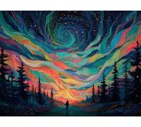 5D Cuadrado Diamond Painting Conjunto Completo, Dream Star DIY Arte de Mosaico Digital，Adulto Niño Juguetes Divertidos，Decoración de Paredes Domésticas Regalos De Año Nuevo 40x30cm T8ZY-555