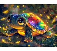5D Cuadrado Diamond Painting Conjunto Completo, La Tortuga Es Linda DIY Arte de Mosaico Digital，Adulto Niño Juguetes Divertidos，Decoración de Paredes Domésticas Regalos De Año Nuevo 80x70cm T8ZY-793