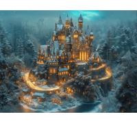 5D Cuadrado Diamond Painting Conjunto Completo, Tren FantáStico DIY Arte de Mosaico Digital，Adulto Niño Juguetes Divertidos，Decoración de Paredes Domésticas Regalos De Año Nuevo 40x30cm T8ZY-648