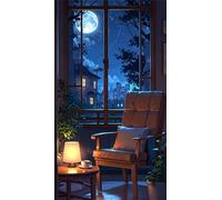 5D Diamond Art Painting,Night View Village diamond painting Kits for Adults,DIY Square Full Drill Canvas Embroidery Cross Stitch,Diamond Arts Crafts Painting Pictures for Home Wall Decor 80x170cm
