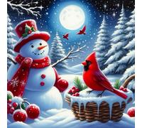 5D Diamond Arts Painting Kits Christmas, Full Round Drill Funny Diamond Art Kits, Gem Art for Adults/Beginners, Diamonds Dots Paintings Picture Arts Craft for Christmas Decor Gifts 40x40cm