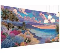 5D Diamond Painting Abstracto Pintura Diamante, Cuadros de Diamantes Paisaje Dibujos con Diamantes, Punto de Cruz Manualidades Adultos Diamond art DIY Para Decoracion Pared Hogar 40x80 cm S2-565