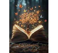 5D Diamond Painting Adultos áRbol De La Vida Dibujos Con Diamantes Mariposa, Pintar Con Diamantes kit Bordado Principiantes DIY Cuadrado Embroidery Kit Pintura Decorazioni Casa Pareti 60x90cm 3-Q54C2