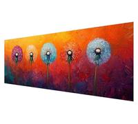 5D Diamond Painting Adultos Atardecer, DIY Flor Grande Diamond Painting Kit Punto de Cruz, Manualidades Adultos kit Bordado, Dibujos con Diamantes Art, Navidad Decoración Hogar Regalo 30x90cm O-93