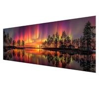 5D Diamond Painting Adultos Atardecer, DIY Paisaje Grande Diamond Painting Kit Punto de Cruz, Manualidades Adultos kit Bordado, Dibujos con Diamantes Art,Navidad Decoración Hogar Regalo 300x100cm Q-93