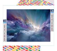 5D Diamond Painting Adultos, Aurora & Abstracto Diamond Painting kit Completo con Lienzo Mosaico y Brillantes, Full Drill Diamantini Crystal Art, Manualidades Adultos y Decoración, 40x50cm 2Z#269