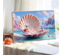 5D Diamond Painting Adultos, Caparazón & Sueño Diamond Painting kit Completo con Lienzo Mosaico y Brillantes, Full Drill Diamantini Crystal Art, Manualidades Adultos y Decoración, 20x30cm 2Z#256