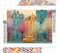 5D Diamond Painting Adultos, Ciudad & Auto Diamond Painting kit Completo con Lienzo Mosaico y Brillantes, Full Drill Diamantini Crystal Art, Manualidades Adultos y Decoración, 50x70cm 2Z#272