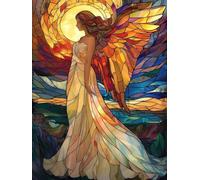 5D Diamond Painting Adultos, Diamond Painting Ángel historietas, Kit Pintura de Diamantes DIY Cristal Bordado Artesanía, Pintura Diamante Kit para Principiantes, Decoración Del Hogar 50x70cm 0j-873